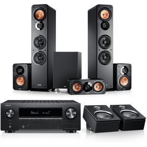 Teufel ULTIMA 40 Surround + Denon X3800H pour Dolby Atmos Noir