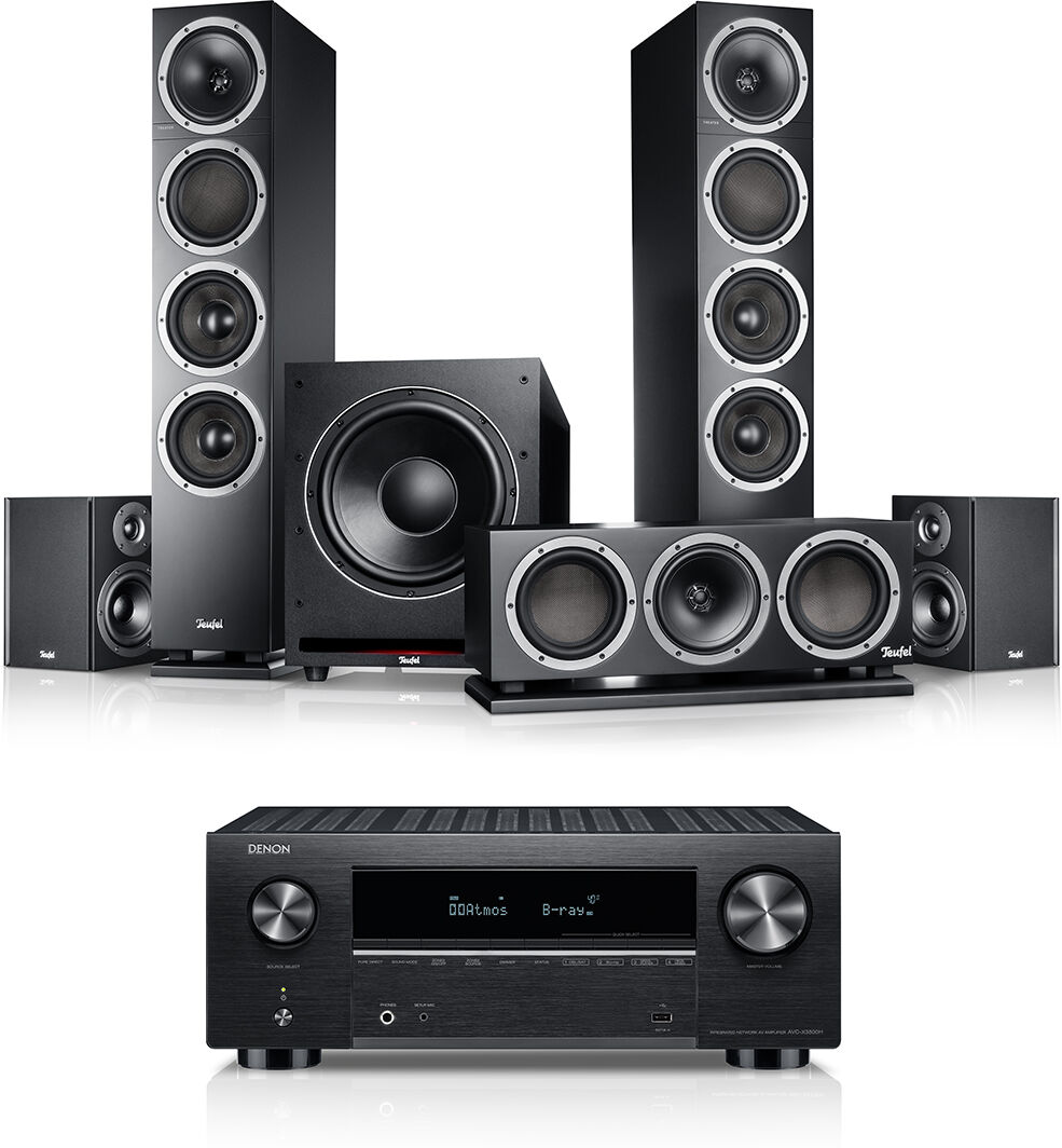 Teufel Theater 500 Surround + Denon X3800h "5.1-Set"