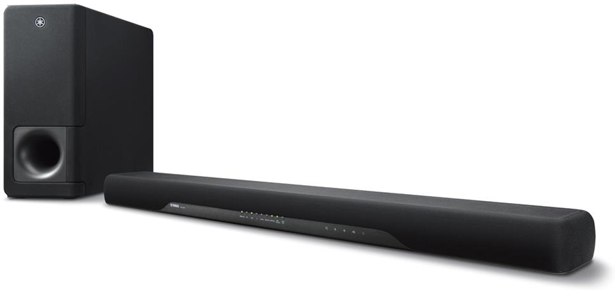 Yamaha YAS-207 Wired & Wireless 200W Black soundbar speaker - soundbar speakers (200 W, DTS Digital Surround,Dolby Digital,Dolby Pro Logic II, 100 W, 2.54 cm (1"), 2.5 cm, 4.45 cm (1.75"))