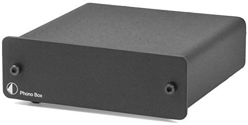 9120007682366 Pro-Ject Phono Box II Pre-förstärkare (MC-/MM-tondekaler, hårdguldpläterade RCA/RCA-uttag) svart