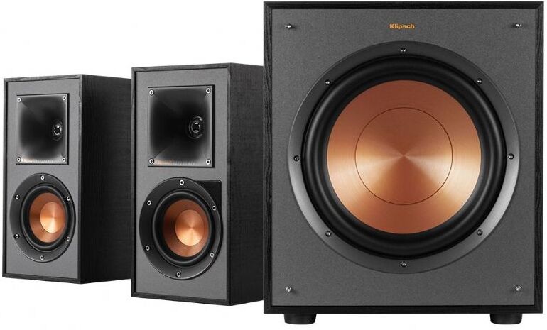 Klipsch R-41PM 2.1-paket Svart