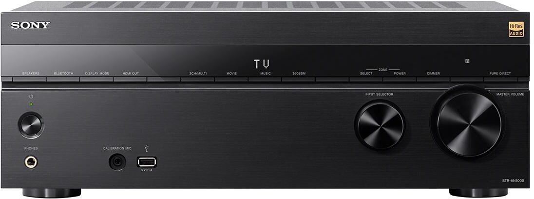 Sony Str-AN1000 7.2 Channel 8K Home Theater Av Receiver with Dolby Atmos, Dts: X, Imax Enhanced, Google Assistant, & Works with Sonos - Black