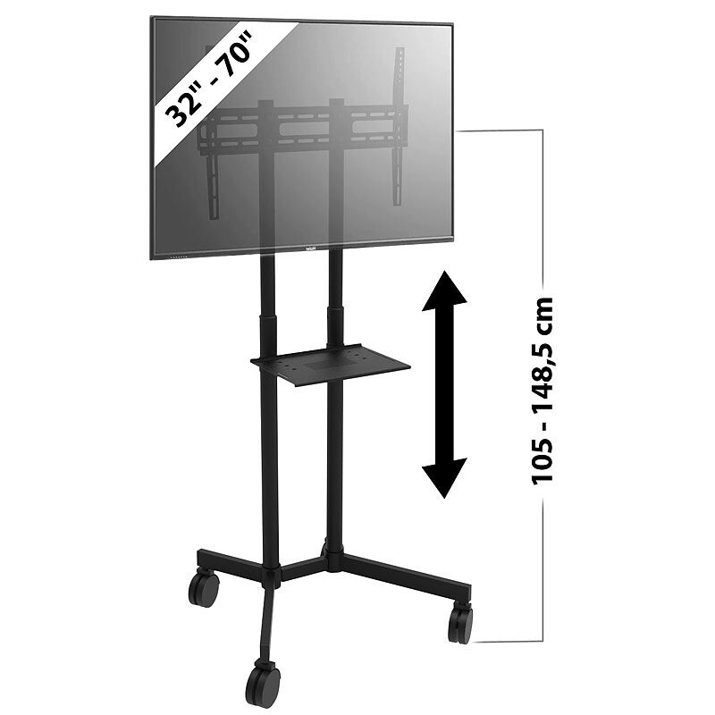 General Office Mobiler TV-Wagen mit AV-Halter, für 81 - 178 cm (32