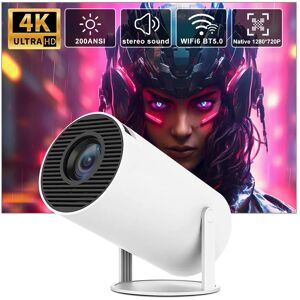 Prisma Tragbarer Projektor Hy300 4k-Dekodierung Android 11 5g Wifi 6 200 Ansi Allwinner H713 Bt5.0 1080p 720p Heimkino-Außenprojektor