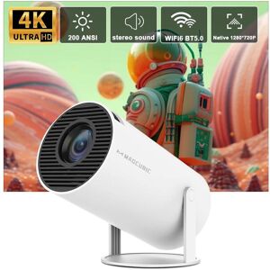 Prisma Transpeed Android 11 4k Projektor Wifi6 Hy300 Allwinner H713 200ansi Bt5.0 1280*720p Dual Wifi Heimkino Outdoor Tragbare