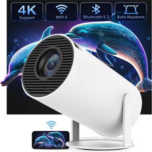 Prisma Neu 4k Android 11 Dual Wifi6 200 Ansi Allwinner H713 Bt5.0 1080p 1280*720p Full Hd Büro Heimkino Outdoor Tragbarer Mini-Projektor