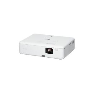 Epson CO-W01 - 3LCD-projektor - bærbar - 3000 lumen (hvid) - 3000 lumen (farve) - WXGA (1280 x 800) - 16:10 - sort/hvid