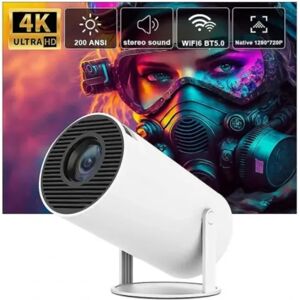 4k HD-projektor HY300 Android 11 bærbar udendørs hjemmebiografprojektor Dual Wifi6 200 Bt5.0 1080p 1280*720p