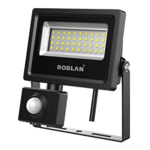 Roblan Proyector Led Pir 20w  Mhlx20bpir 6.500ºk Negro