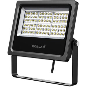 Roblan Proyector Led Asimetrico 50w  Mhlx50ca 3.000ºk Negro