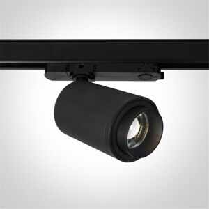 One Light Proyector Carril Cob Led Con Zoom  65650ct/b/c Negro 30w 4000k