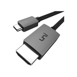 Pas de marque uni Câble USB C vers HDMI, câble USB Type C vers HDMI (Compatible Thunderbolt 3) jusqu'à 4K, Compatible avec iPad Pro 2018, MacBook, Samsung S20, - Publicité