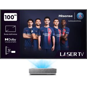 Hisense 100L5HD projecteur TV Projecteur à focale ultra courte 2700 ANSI lumens DLP 2160p (3840x2160) Argent - Neuf - Publicité