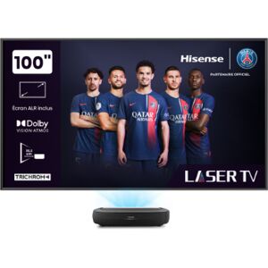 Hisense 100L9HD projecteur TV Projecteur à focale ultra courte 3000 ANSI lumens DLP 2160p (3840x2160) Noir - Neuf - Publicité