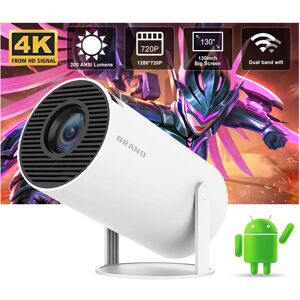 Projecteur 4K Android 11 double Wifi6 200 ANSI Allwinner H713 BT5.0 1080P 1280*720P Home Cinema projecteur portable extérieur - Publicité