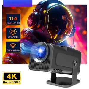 Projecteur 4K Android 11 natif 1080P 390ANSI HY320 double Wifi6 BT5.0 1920*1080P projecteur de cinéma portable amélioré HY300 - Publicité