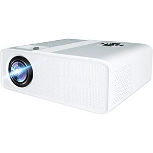 inBEKEA Projecteur LED C5A 4K Smart WiFi 1920 x 1080P Projecteur Home Cinéma Lecteur vidéo multimédia 3D Projecteur de Jeu échelle 6D (Couleur : C5AB Smart) (C5AW Smart) - Publicité