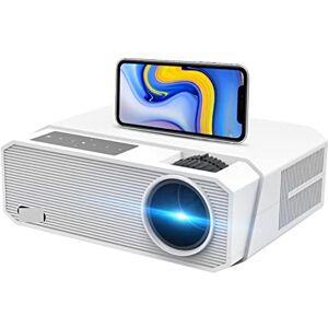 inBEKEA Projecteur HQ9 LED 1080P 4K 2022 Luminosité maximale 8000 10,0 5G WiFi Home Cinéma Smartphone (Couleur : HQ9W) (HQ9A) - Publicité