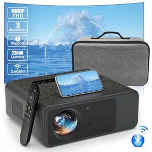 HYTOBP Vidéoprojecteur Full HD 1080P, 22000L, 5G WiFi Bluetooth, Keystone, E-Focus Projecteur 4K Portable, Rétroprojecteur Home Cinéma 300", Compatible avec TV Stick, iOS, Android, Switch - Publicité