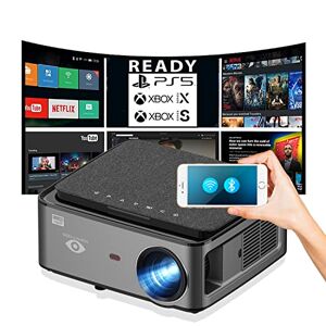 Seelumen Projecteur 4K, Android 9.0, 10000 lumens, contraste 20000 :1, Fullhd Natif, Home Cinéma 300 pouces, Bluetooth, haut-parleurs intégrés, portable, Keystone 4D, prêt pour PS5, Xbox Series, Zoom Digital - Publicité