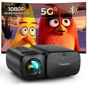 Vidéoprojecteur Bluetooth Avec Trépied, YOOYAA 9500L Mini Projecteur Full  HD 108