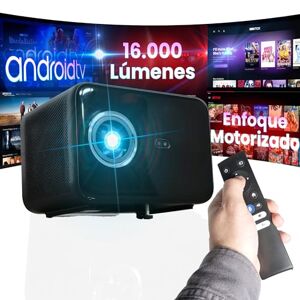 Unicview Projecteur 4K  V5 avec mise au point motorisée et clavier automatique, Android, WiFi 5G, Bluetooth, 16 000 lumens, image et luminosité, ultra silencieux, certifié pour jeu - Publicité