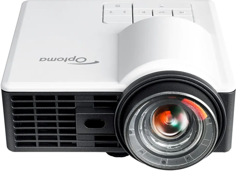 Optoma ML1050ST+ videoproiettore Proiettore a corto raggio 1000 ANSI lumen DLP WXGA (1280x800) Compatibilità 3D Nero, Bianco [E1P2A2F6E1Z1-EDIT]