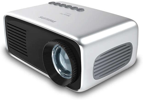 Philips NPX240/INT videoproiettore 650 ANSI lumen LCD 1080p (1920x1080) Proiettore portatile Nero, Argento