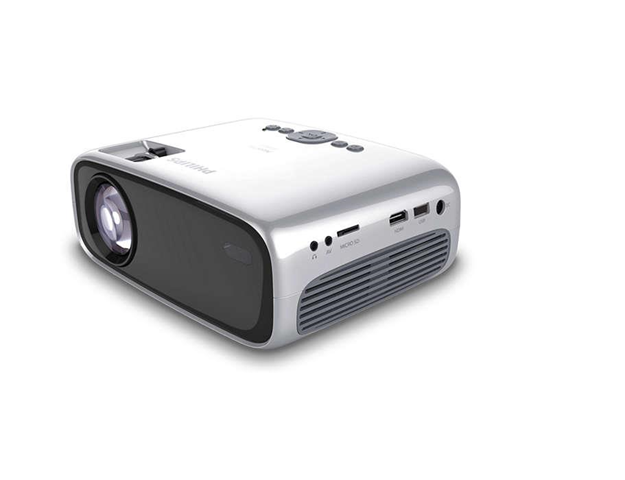 Philips NeoPix Easy+ videoproiettore LED 800 x 480 Proiettore portatile Nero, Grigio