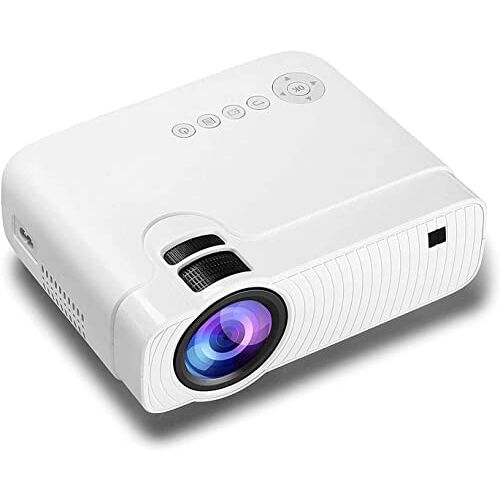 Generic Videoprojectoren, projector Kleine draagbare filmprojector met 4500 lumen en HD 1080p, Led-videoprojector, compatibel met USB/hd/sd/av/vga voor thuis