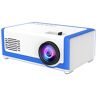 XIEJ Mini draagbare projector voor cartoon, 1080p outdoor filmprojector kindercadeau, LED-videoprojector voor thuisbioscoop, filmprojector compatibel met HDMI USB AV-interfaces