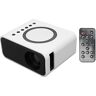 ZJchao Draagbare Projector, Mini Draagbare Projector Full High Definition 1080P LED-projector Home Theatre-filmprojector voor IOS voor -laptop (EU-stekker)