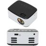 ASHATA Mini-projector, Hd 1080p Draagbare Video-projector Buiten-thuisbioscoopprojector, Multimedia-thuisbioscoopfilmprojector voor Smartphone-tablet, Laptop, Tv-stick, Zwart, Wit