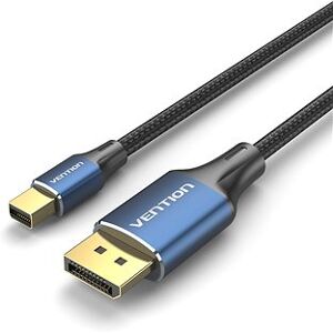 Vention Cotton Braided Mini DP Male to DP Male 8K HD Cable 2 m Blue Aluminum Alloy Type