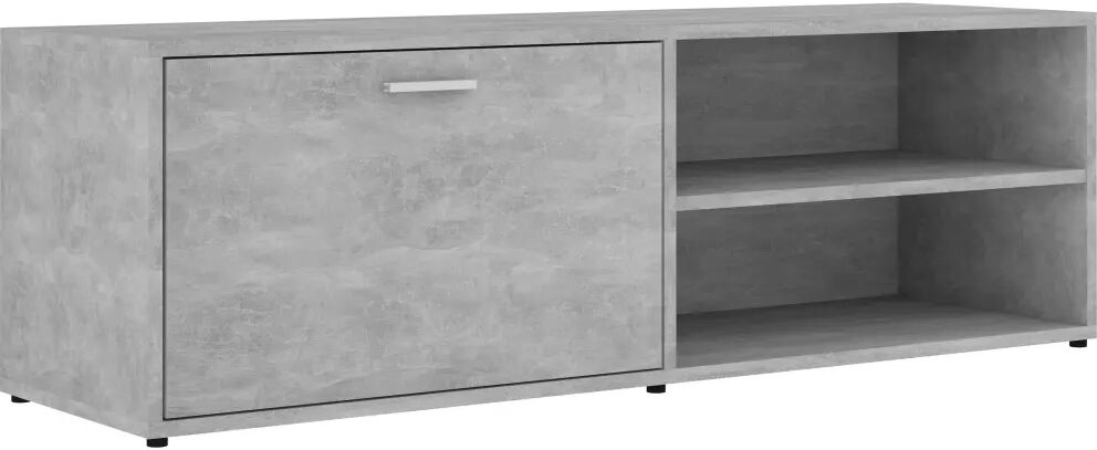 vidaXL Meuble TV Gris béton 120x34x37 cm Aggloméré