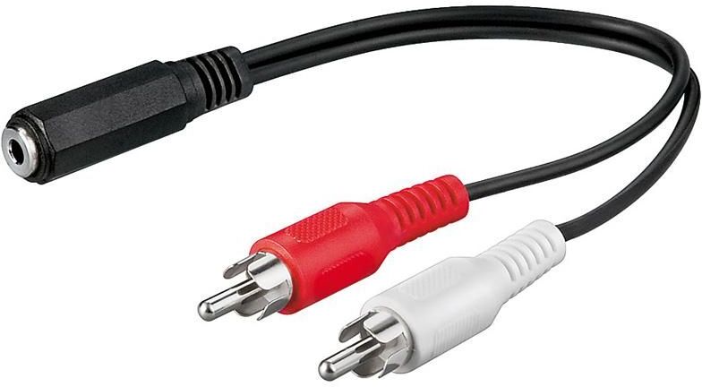 Manhattan Cavo Stereo Jack 3.5 mm F a 2 x RCA M 0,20 mt