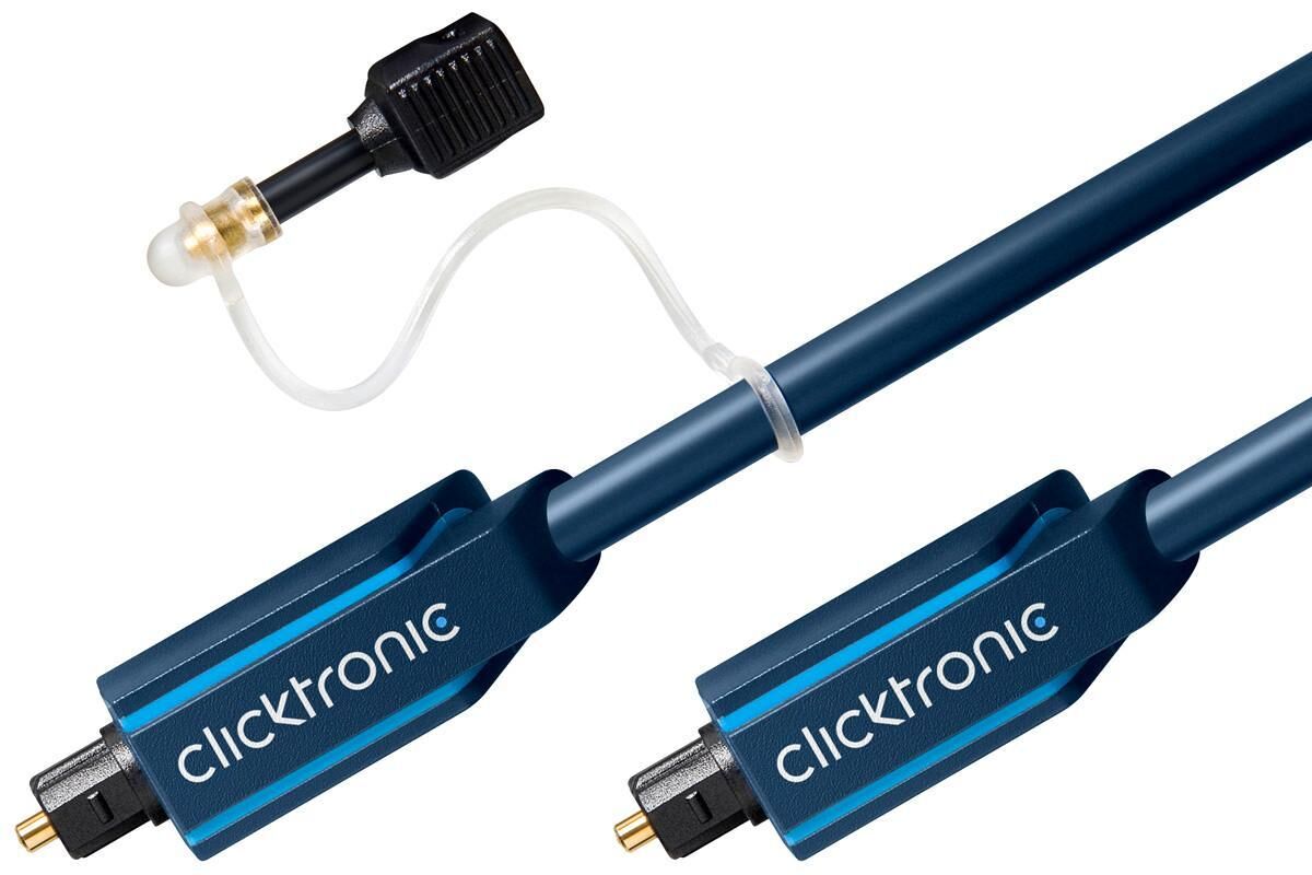 ClickTronic Cavo ottico digitale audio Toslink/Toslink 5 m