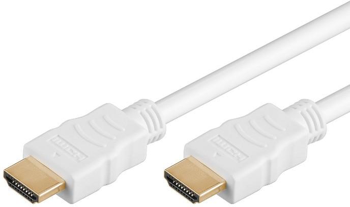 Goobay Cavo HDMI™ High Speed con Ethernet A/A M/M 5m Bianco