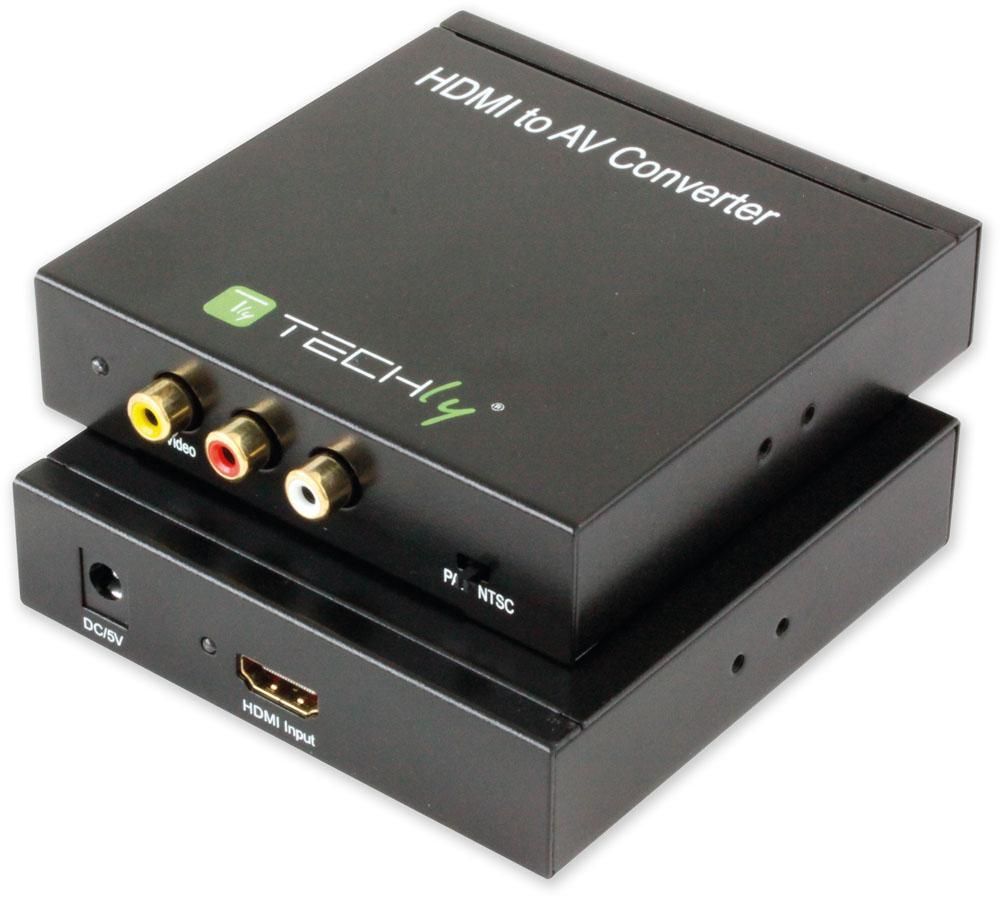 Techly Convertitore HDMI AV a 3xRCA