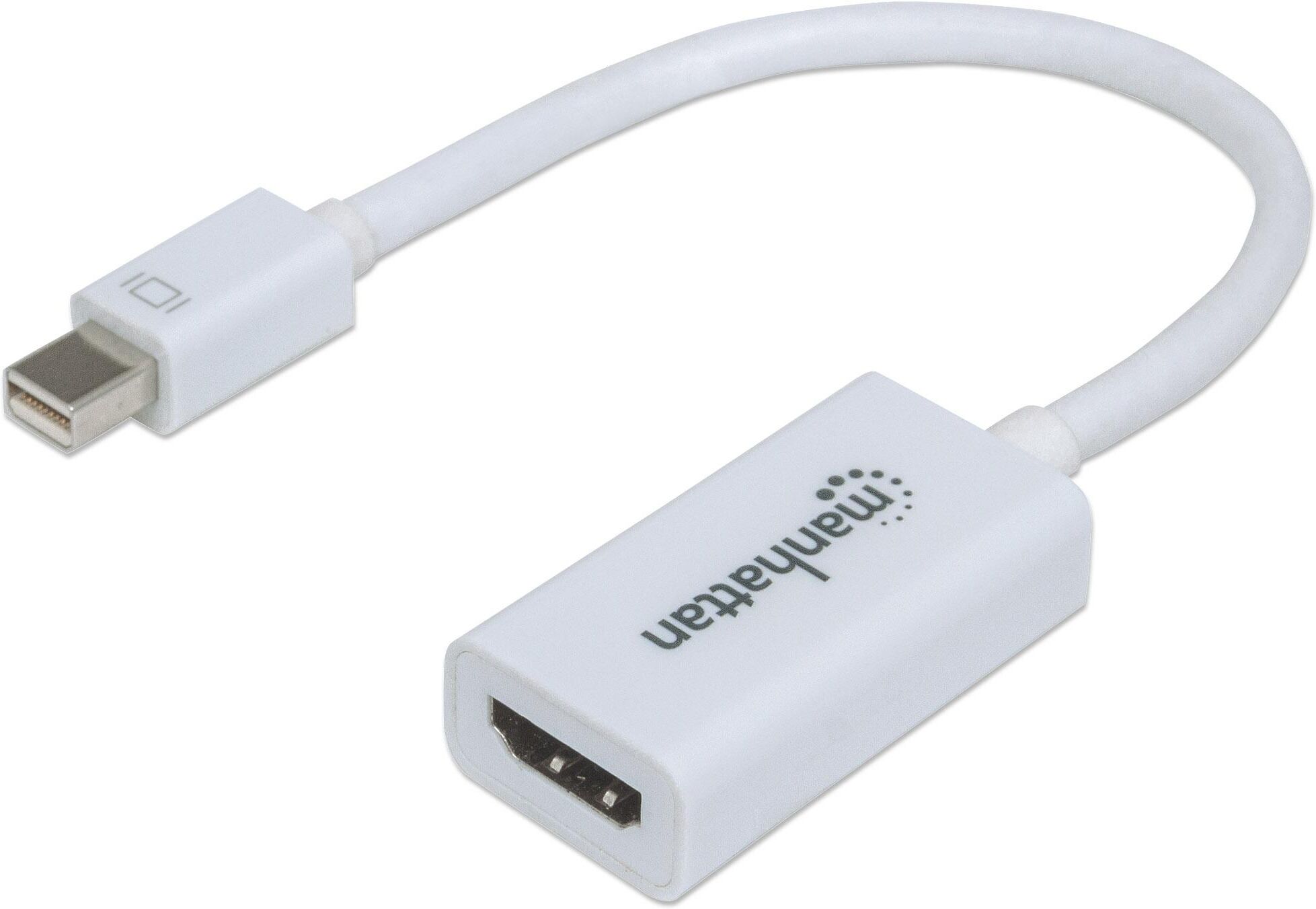 Manhattan Adattatore Mini DisplayPort a HDMI Passivo Bianco