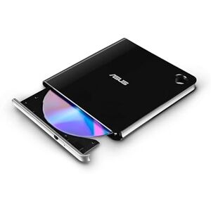 Asus SBW-06D5H-U BDXL Extern Ultra Slim Blu-ray und MDisc Brenner (USB 3.1, USB-C, 2 Kabel) schwarz