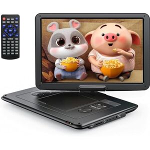 Lecteur DVD Portable 17,5 avec Grand écran HD 15,6, Batterie