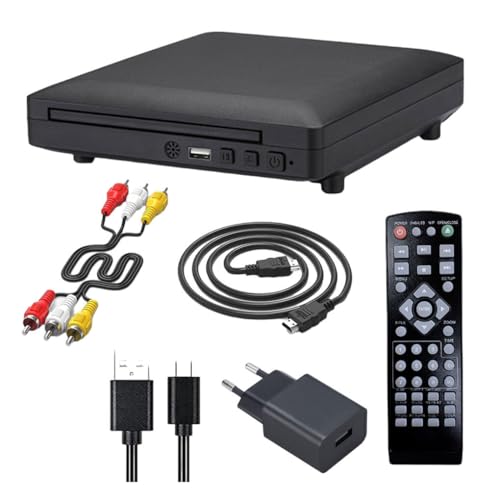 YIUPEDRFG Mini Dvd-speler Dvd Dvd-speler Speler Voor Smart TV Ondersteuning 1080P Full HD Mini RCA USB HD-MI Dvd-speler Compact