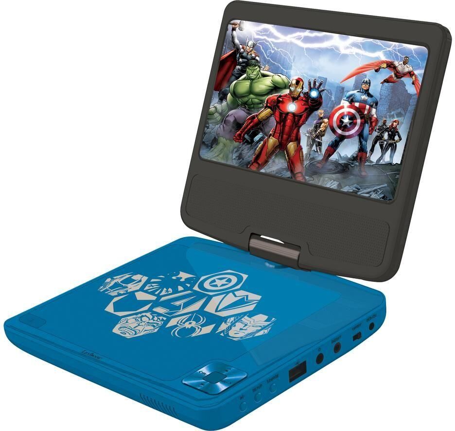 LEXIBOOK DVDP6AV Portable DVD Player - Avengers, Black,Blue