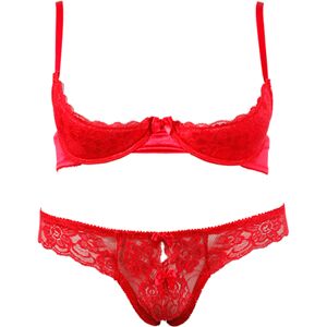 Cotelli Collection Cottelli Bra Set Red M