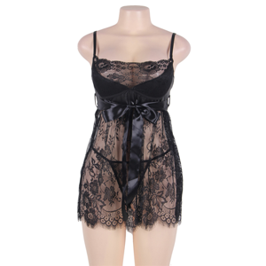 Ohyeah Eyelash Trim Lace Babydoll 3XL   (44 - 46)