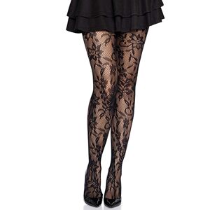 Leg Avenue Seamless Floral Lace Tights