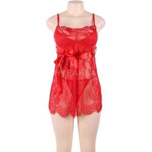 Ohyeah Eyelash Trim Lace Babydoll 3XL   (44 - 46)