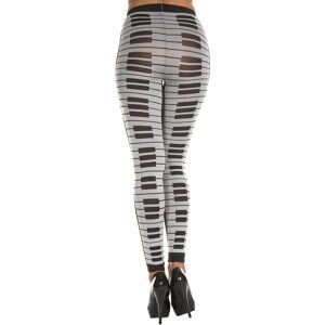 Leggings gris fashion imprimé - Taille Unique (S-M-L)