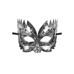 Maskarade Masque haut argenté Don Giovanni Argent